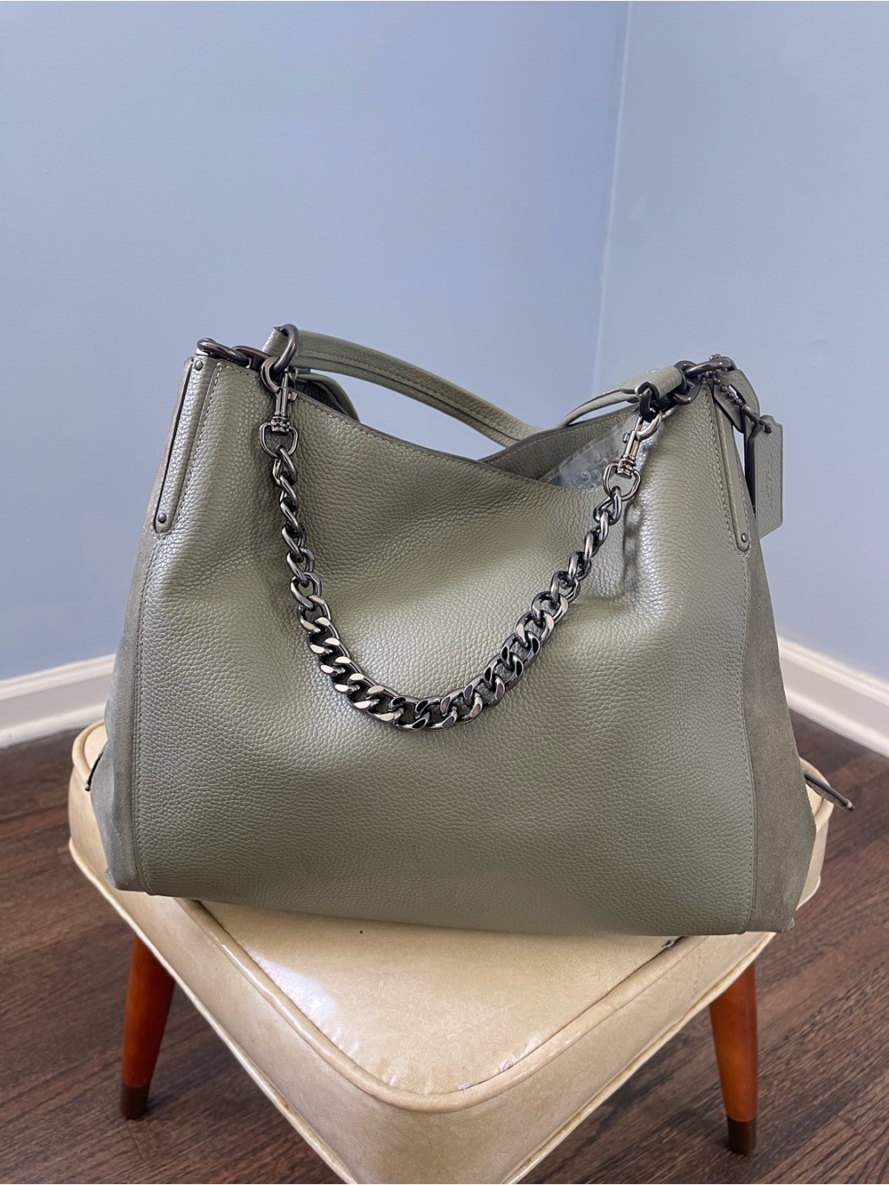 Coach Dalton 31 / Leather + Suede Handbag
